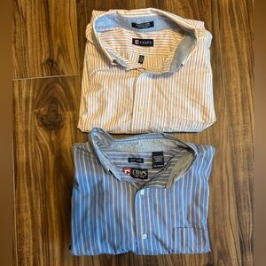 Men’s Chaps Dress Shirt’s - Peach & Blue